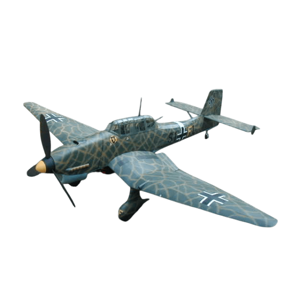 Guillow's 1002 1/16 Ölçek, Stuka, 88cm, Balsa, Serbest Uçuş Model Kiti