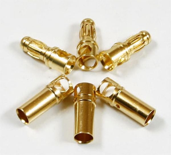 Himax 5.5 mm. Bullet Konnektör, Erkek ve Dişi, 3 Çift