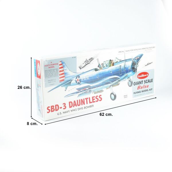 Guillow's 1003 1/16 Ölçek, Dauntless, 80cm, Balsa, Serbest Uçuş Model Kiti