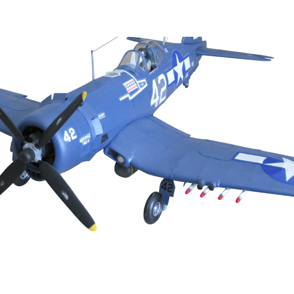 Guillow's 1004 1/16 Ölçek, Corsair, 77cm, Balsa, Serbest Uçuş Model Kiti