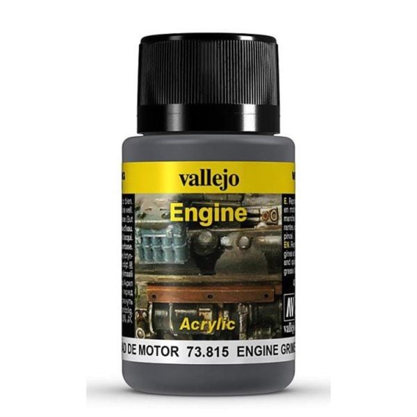 Vallejo 73815 40 ml. Motor Kiri, Motor Yüzeyi Efekti Boyası