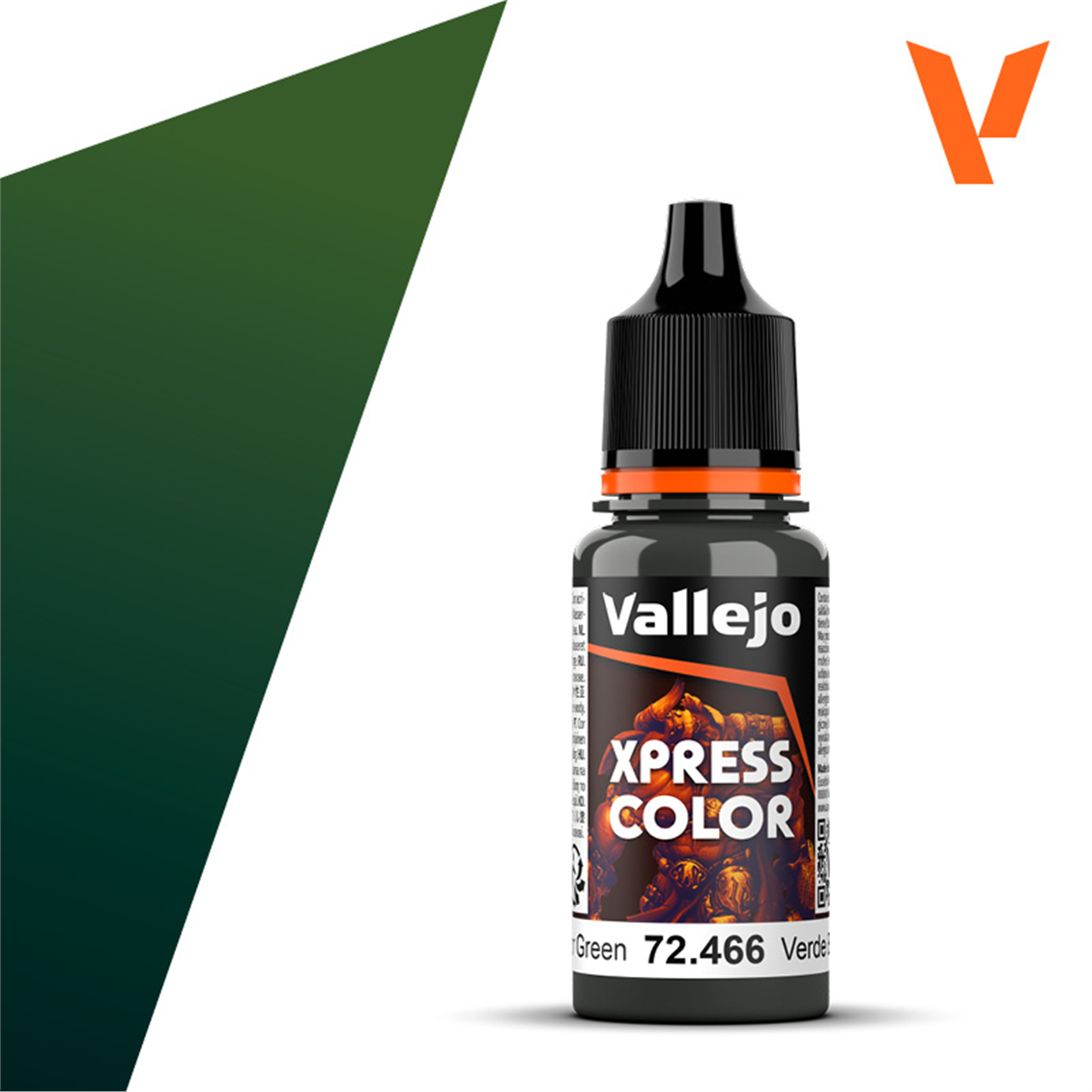 Vallejo 72466 18 ml. Armor Green, Xpress Game Color Serisi Model Boyası