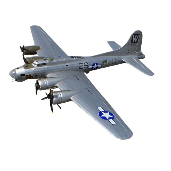 Guillow's 2002 1/28 Ölçek, B-17G Flying Fortress, 116cm, Balsa, Serbest Uçuş Model Kiti