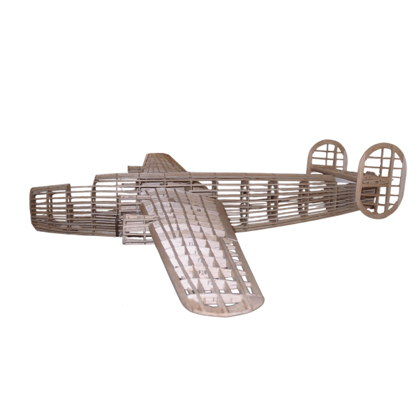 Guillow's 2003 1/28 Ölçek, B-24D Liberator, 123cm, Balsa, Serbest Uçuş Model Kiti