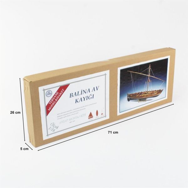 Tersane Model 006 1/16 Ölçek, Balina Av Kayığı, Ahşap Tekne Kiti