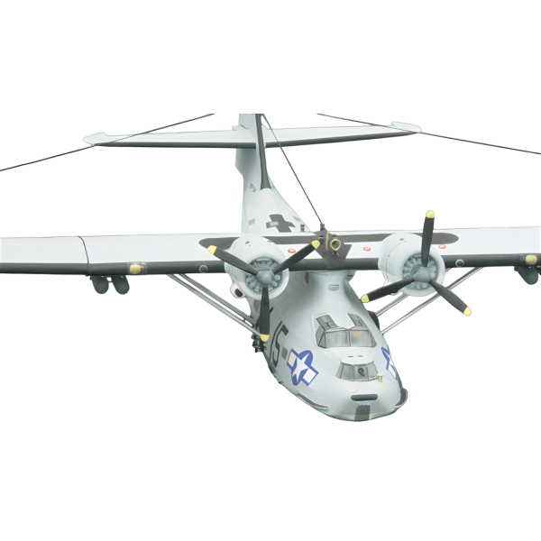 Guillow's 2004 1/28 Ölçek, PBY-5a Catalina, 115cm, Balsa, Serbest Uçuş Model Kiti