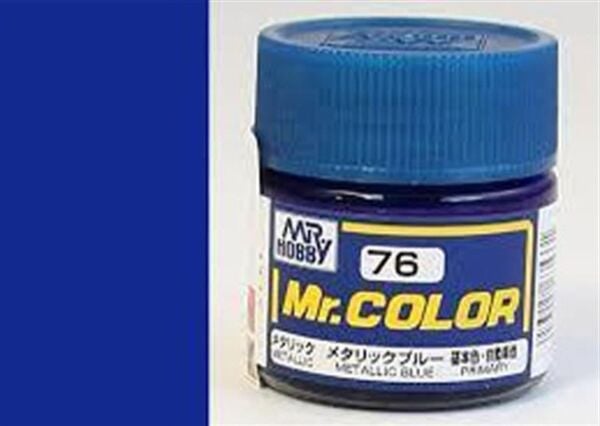 Mr.Hobby C-076 10 ml. Metallic Blue, Mr.Color Serisi Model Boyası