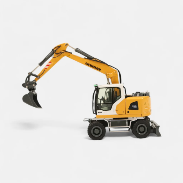 NZG 1096 1/18 Ölçek, Liebherr  A918 Compact Generation-8 Lastik Tekerli Ekskavatör, Sergilemeye Hazır Metal Model
