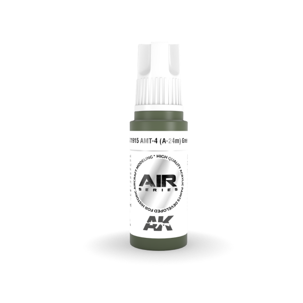 AK 11915 17 ml. AMT-4 (A-24m) Green, Aircraft Serisi 3GEN Akrilik Model Boyası