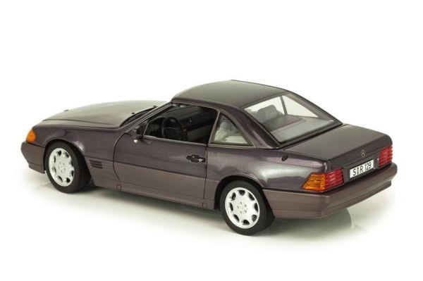 Norev B66040655 1/18 Ölçek, Mercedes Benz 500 SL (R129) Roadster 1989-1995, Bornit Metallic,  Sergilemeye Hazır Metal Araba Mod