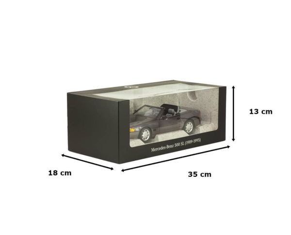 Norev B66040655 1/18 Ölçek, Mercedes Benz 500 SL (R129) Roadster 1989-1995, Bornit Metallic,  Sergilemeye Hazır Metal Araba Mod