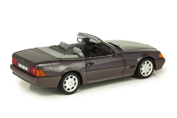 Norev B66040655 1/18 Ölçek, Mercedes Benz 500 SL (R129) Roadster 1989-1995, Bornit Metallic,  Sergilemeye Hazır Metal Araba Mod