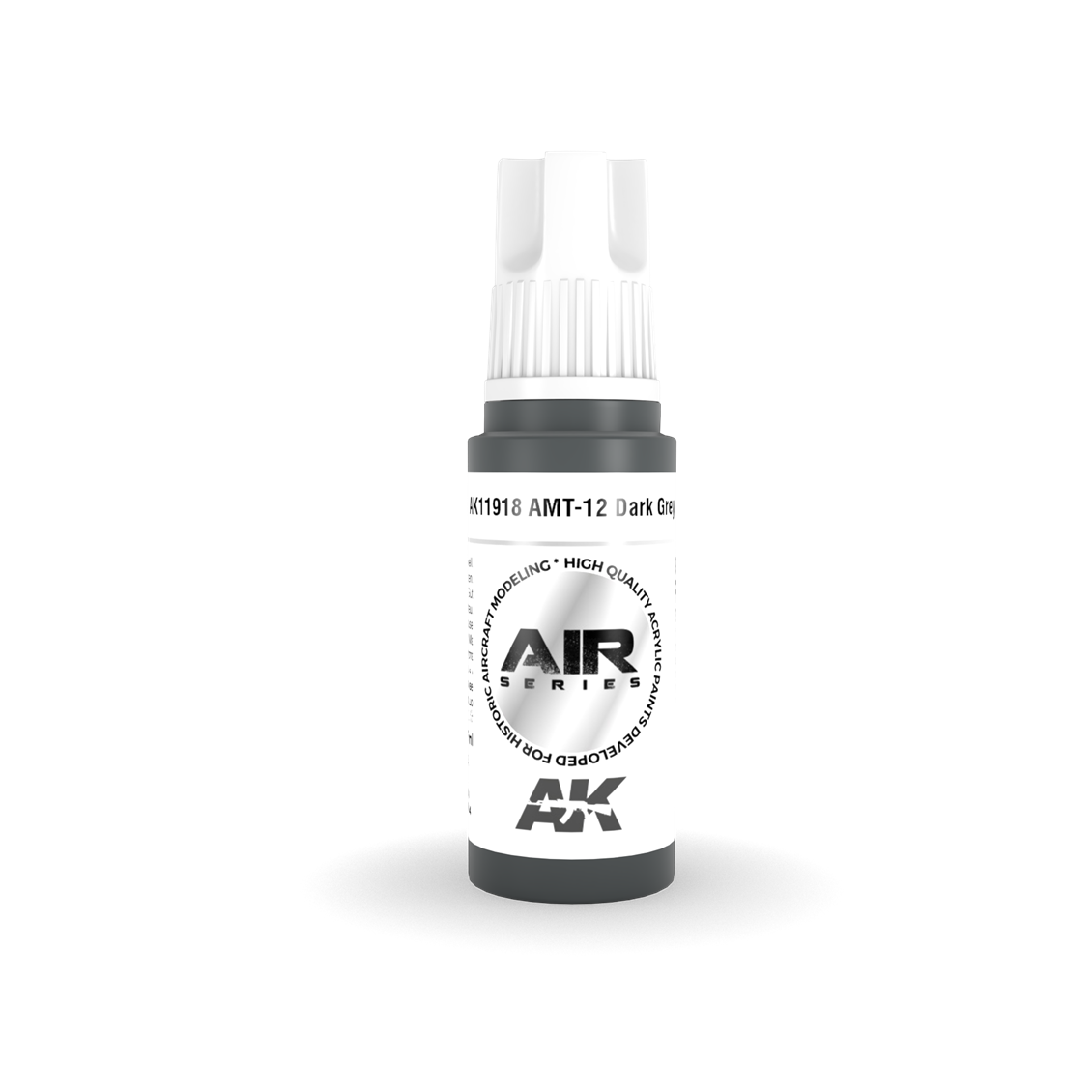AK 11918 17 ml. AMT-12 Dark Grey, Aircraft Serisi 3GEN Akrilik Model Boyası