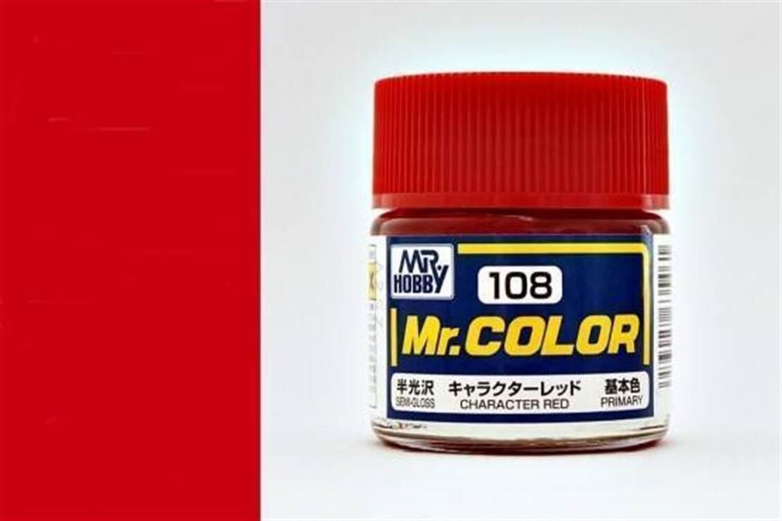 Mr.Hobby C-108 10 ml. Character Red, Mr.Color Serisi Model Boyası