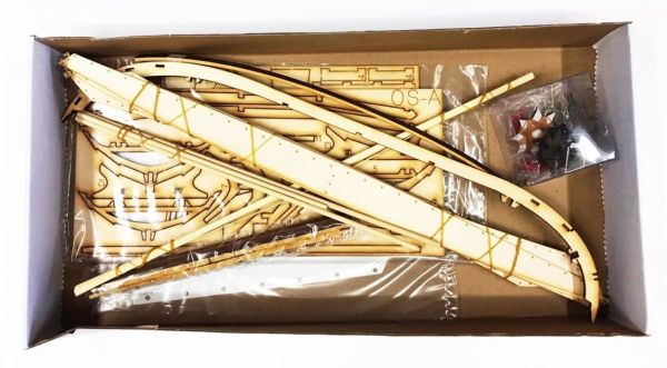 Türk Model 1/15 6010300 Oselvar Færing Norveç Sandalı, 41 cm. Ahşap Model Kiti
