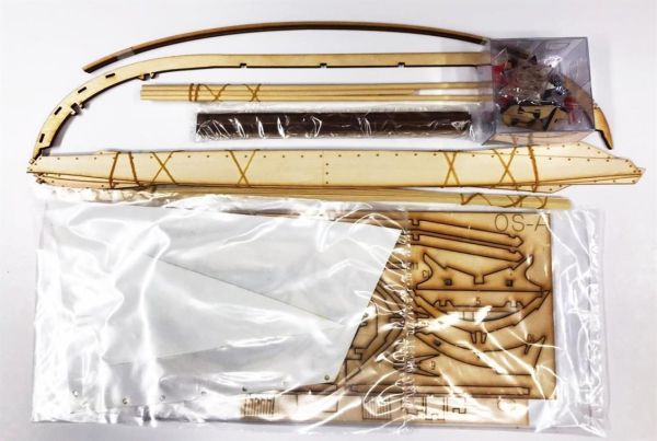 Türk Model 1/15 6010300 Oselvar Færing Norveç Sandalı, 41 cm. Ahşap Model Kiti