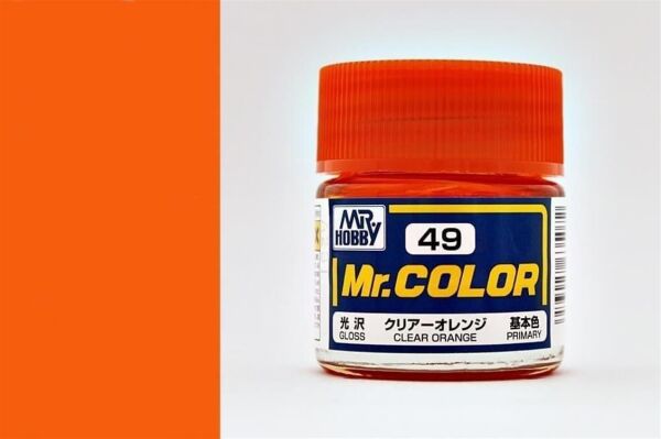 Mr.Hobby C-049 10 ml. Clear Orange, Mr.Color Serisi Model Boyası