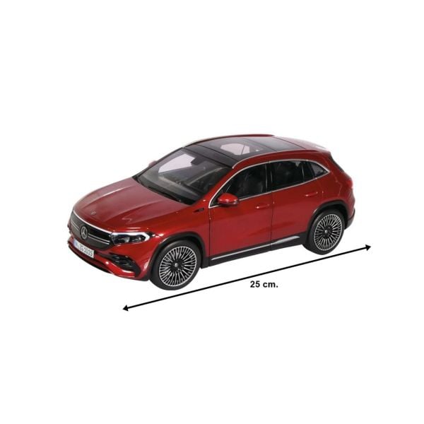 NZG PM10150011 1/18 Ölçek, Mercedes-Benz EQA, Metalik Kırmızı, Sergilemeye Hazır Metal Araba Modeli