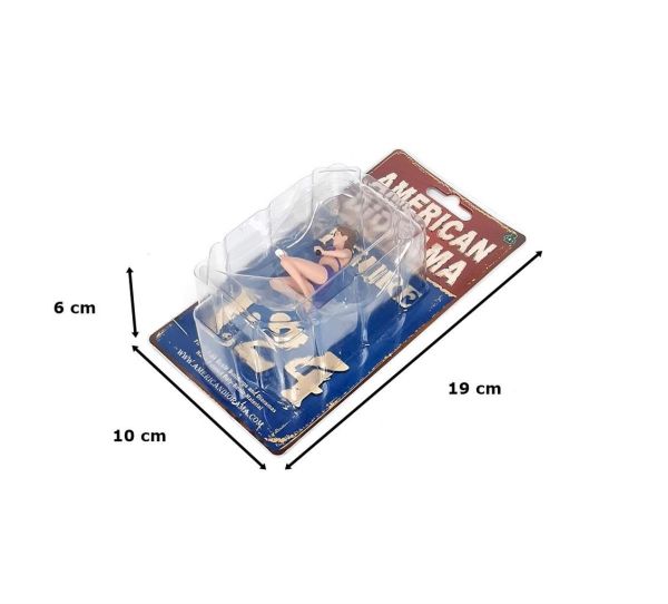American Diorama AD76365 1/24 Ölçek, Araba Yıkayan Bikinili Kız (Alisa) Sergilemeye Hazır Plastik Figürü