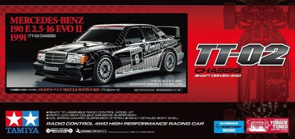 1/10 Mercedes Benz 190 E 2.5-16 EVO II 1991 (TT-02