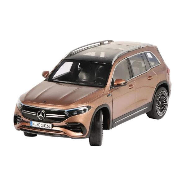 NZG PM10160061 1/18 Ölçek, Mercedes-Benz EQB, X243 , Metalik Gül Kırmızısı, Sergilemeye Hazır Metal Araba Modeli