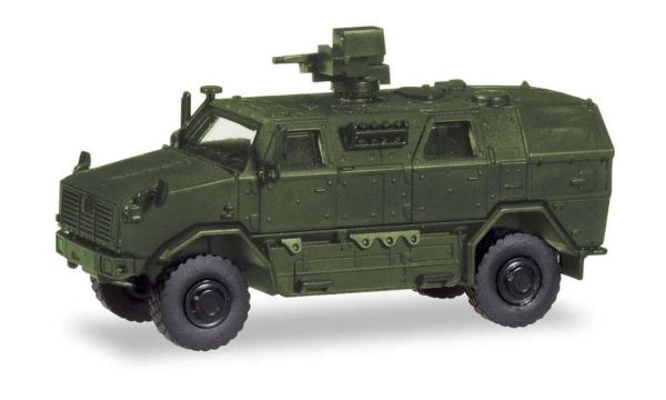 Herpa 746168 1/87 Ölçek, ATF Dingo, FLW 100 Silahlı, Zırhlı Personel Taşıyıcı, Sergilemeye Hazır Model Araç