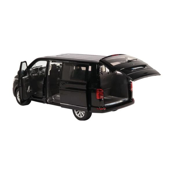 NZG LX10170050 1/18 Ölçek, VW T 6.1 Multivan Highline, Siyah, Sergilemeye Hazır Metal Minibüs Modeli