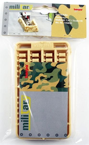 Herpa 745833 1/87 Ölçek, Kum Torbaları, 200 Adet