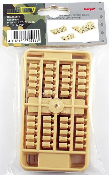 Herpa 745833 1/87 Ölçek, Kum Torbaları, 200 Adet