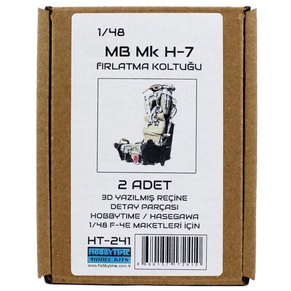 Hobbytime 241 1/48 Ölçek, MB Mk. H-7 Fırlatma Koltuğu, 2 Adet, 3D Yazılmış Reçine Detay Parçası