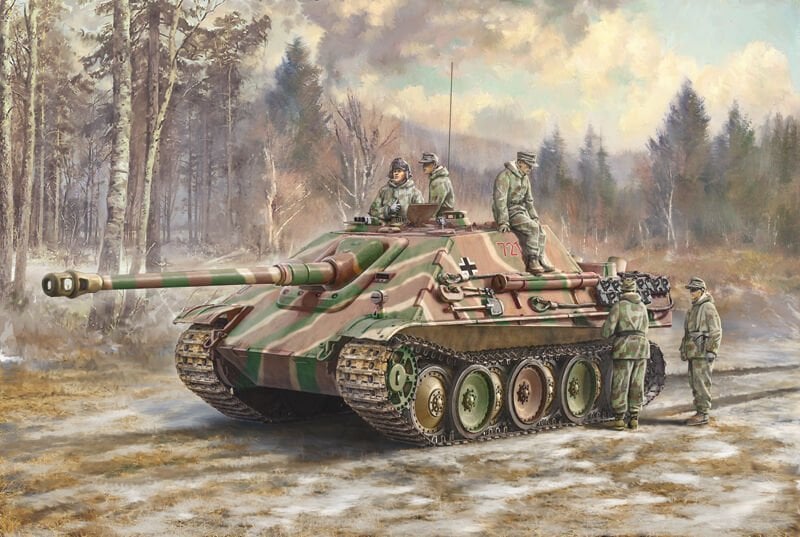 Sd.Kfz.173 JAGDPANTHER with winter crew