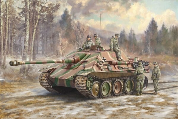 Sd.Kfz.173 JAGDPANTHER with winter crew
