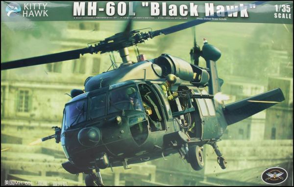 Kitty Hawk 50005 1/35 Ölçek, MH-60L (Black Hawk) Askeri Helikopter, Plastik Model kiti