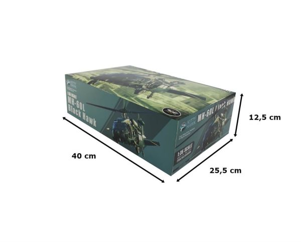 Kitty Hawk 50005 1/35 Ölçek, MH-60L (Black Hawk) Askeri Helikopter, Plastik Model kiti