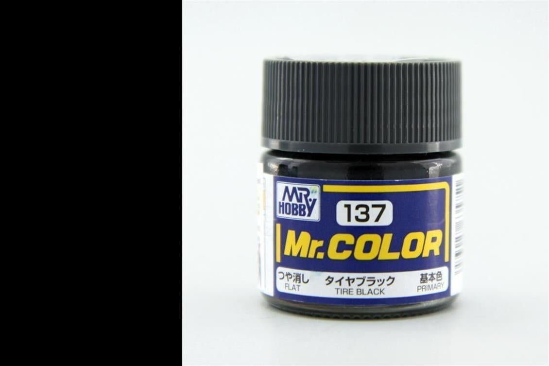 Mr.Hobby C-137 10 ml. Tire Black, Mr.Color Serisi Model Boyası