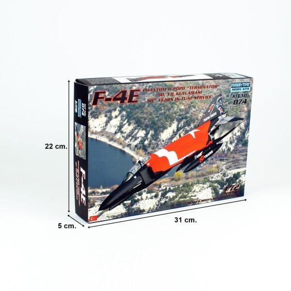 Hobbytime 074 1/72 Ölçek, F-4E Phantom II, Terminatör, 50.Yıl Kutlaması, Plastik Model Kiti
