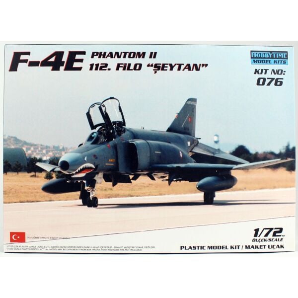 Hobbytime 076 1/72 Ölçek, F-4E Phantom II, Terminatör, 112.Filo Şeytan, Plastik Model Kiti