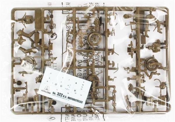 Italeri 0322S 1/35 Ölçek, U.S. Motorsikletler WW2, Plastik Model kiti