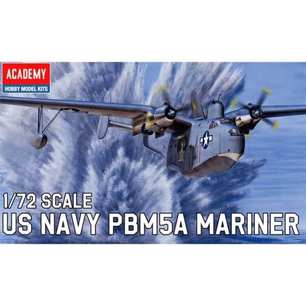 Academy 12586 1/72 USN PBM-5A Mariner, Deniz Bombardıman Uçağı, Plastik Model Kiti
