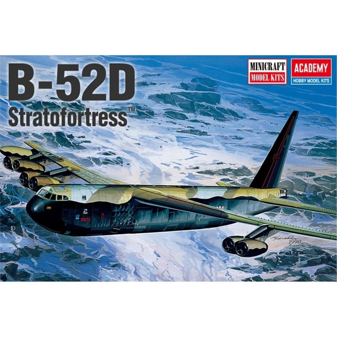 Academy 12632 1/144 B-52D Stratofortress Bombardıman Uçağı, Plastik Model Kiti