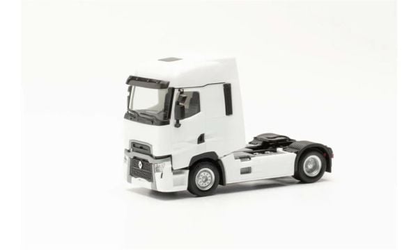 Herpa 315081 1/87 Ölçek, Renault T Facelift Çekici, Beyaz, Sergilemeye Hazır Model Araç