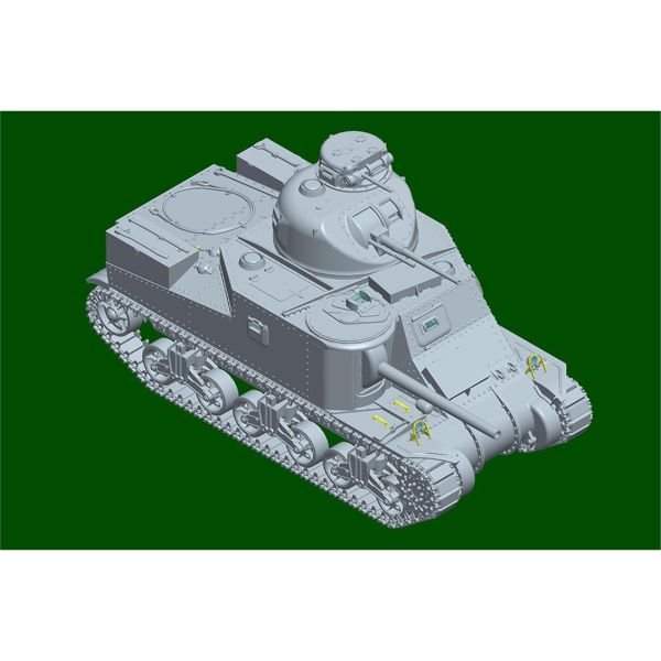 I Love Kit 63518 1/35 Ölçek, M3A4 Orta Sınıf Tankı,Plastik Model Kiti