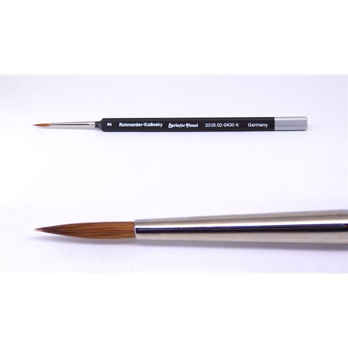 Springer Pinsel Üçgensi Künstler-Aquarellpinsel Kolinsky Fırça 02