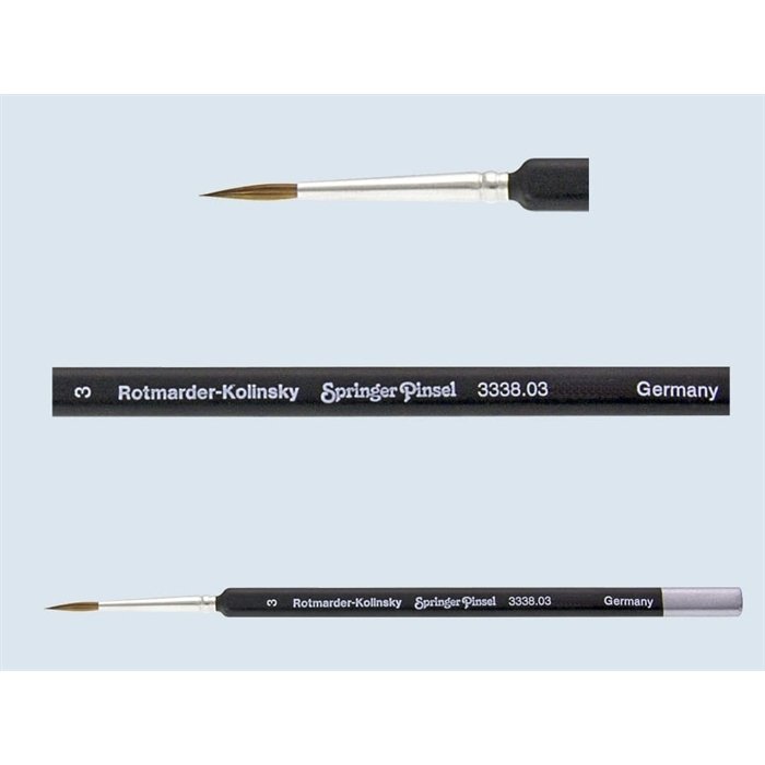 Springer Pinsel Üçgensi Künstler-Aquarellpinsel Kolinsky Fırça 01