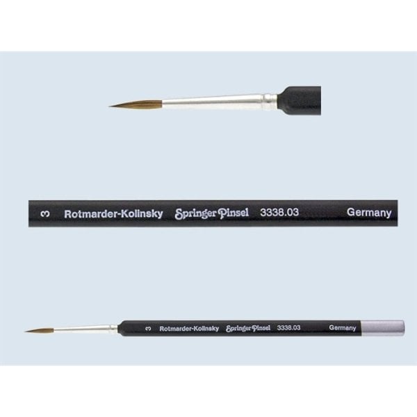Springer Pinsel Üçgensi Künstler-Aquarellpinsel Kolinsky Fırça 01