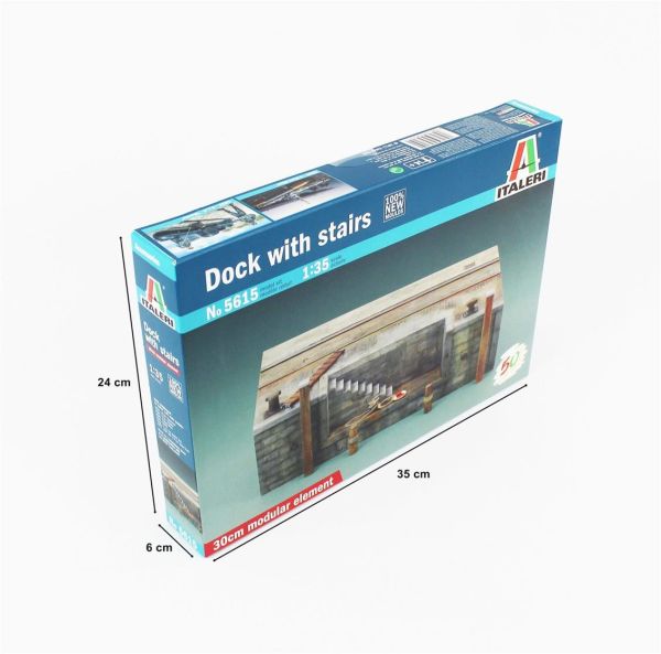 Italeri 5615S 1/35 Ölçek, Merdivenli Rıhtım Kesiti, Plastik Model kiti