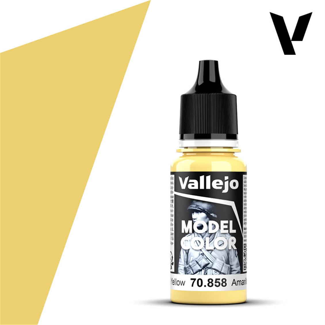 Vallejo 70858 18 ml. (23) Ice Yellow-Matt, Model Color Serisi Model Boyası