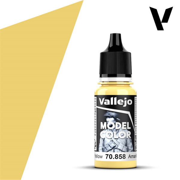 Vallejo 70858 18 ml. (23) Ice Yellow-Matt, Model Color Serisi Model Boyası