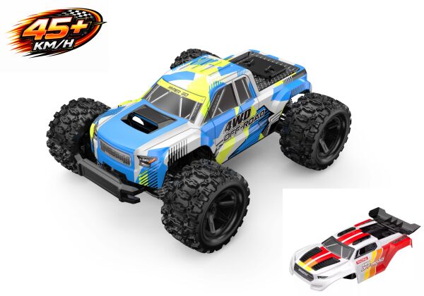 MJX 1/18 Hyper GO 18208 4x4 Fırçalı Motor ve Escli, 2.4 Ghz. Uzaktan Kumandalı Arazi Aracı +Yedek Kaporta
