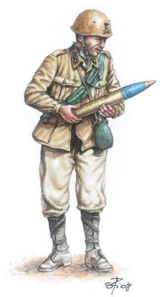 ITALIAN 90/53 GUN with CREW